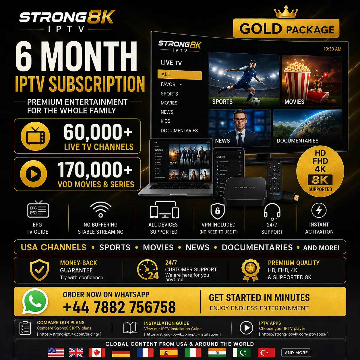 6 Month IPTV Subscription